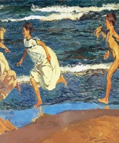 Running Along The Beach Sorolla Paint By Number