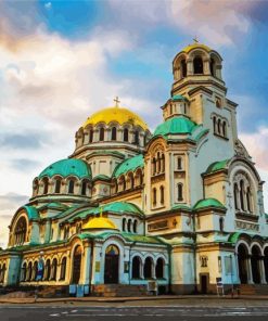 Saint Alexander Nevsky Patriarch's Cathedral Bulgaria Paint By Number