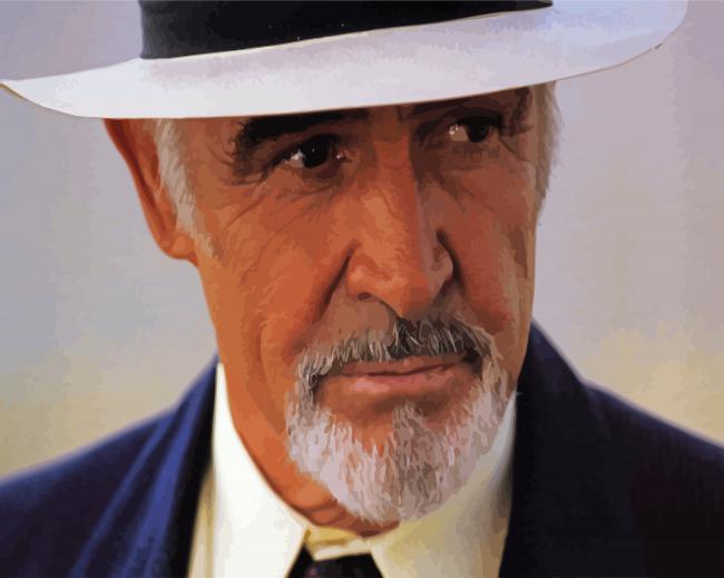 Sir Sean Connery paint by number