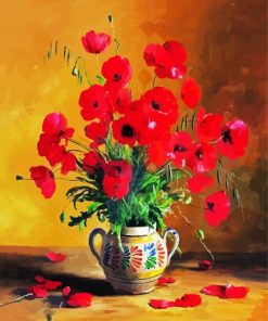 Still Life Coquelicot Poppies paint by number