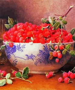 Still Life Raspberries Paint By Number