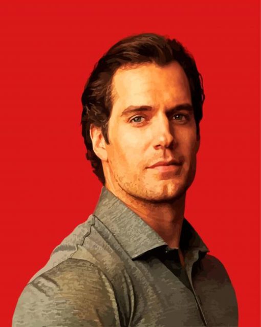 The Actor Henry Cavill Paint By Number