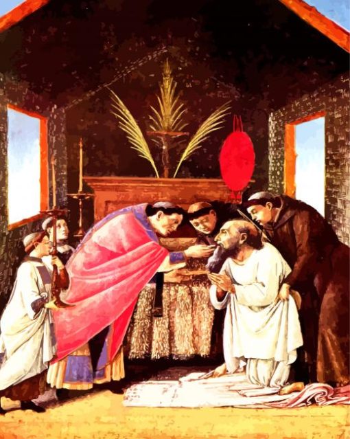 The Last Communion Of Saint Jerome By Botticelli Paint By Number
