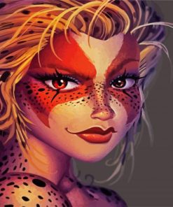 Aesthetic Cheetara paint by number