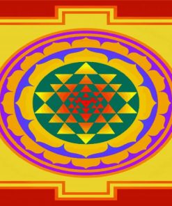 Aesthetic Yantra paint by numbers