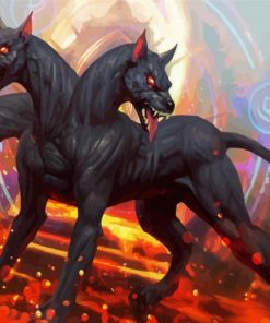 Aesthetic Cerberus paint by number
