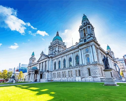 Belfast Northern Ireland Buildings Paint by Number