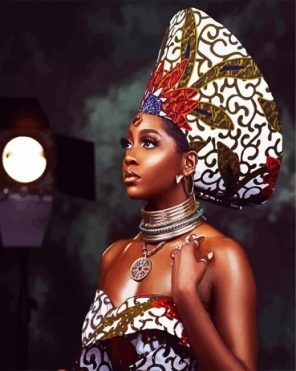 Black Zulu Woman Paint By Number
