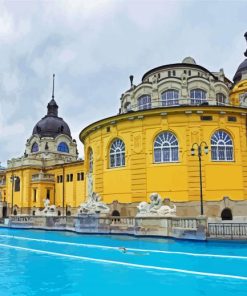 Budapest Széchenyi Thermal Bath paint by number