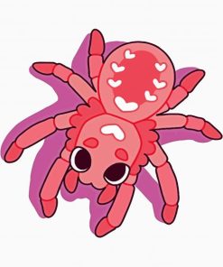 Cute Pink Spider Paint By Number