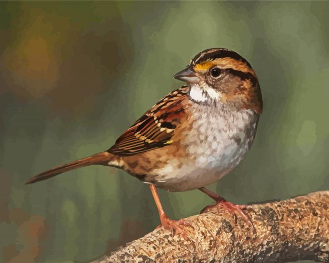 Cute Sparrow Paint By Number