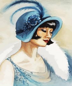 French Deco Lady Paint By Number