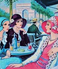 Parisian Deco Ladies Paint By Number