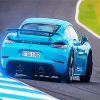 Blue Porsche Camyan paint by number