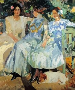 Sorolla My Wife And Daughters In The Garden Paint By Number