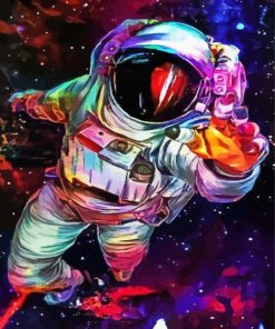 Colorful Space Man Paint By Number