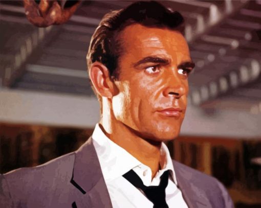 The Actor Sean Connery paint by number