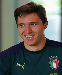Italian Football Federico Chiesa paint by number