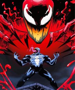 Venom Carnage paint by number