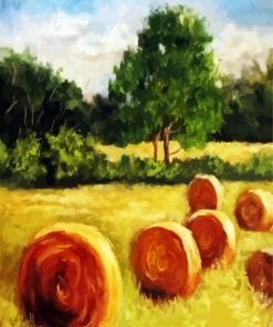 Hay Bales Paint By Number