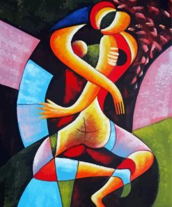 Abstract Hugging Couple Paint By Number