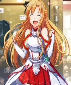 The Cute Asuna Anime Character Paint By Number