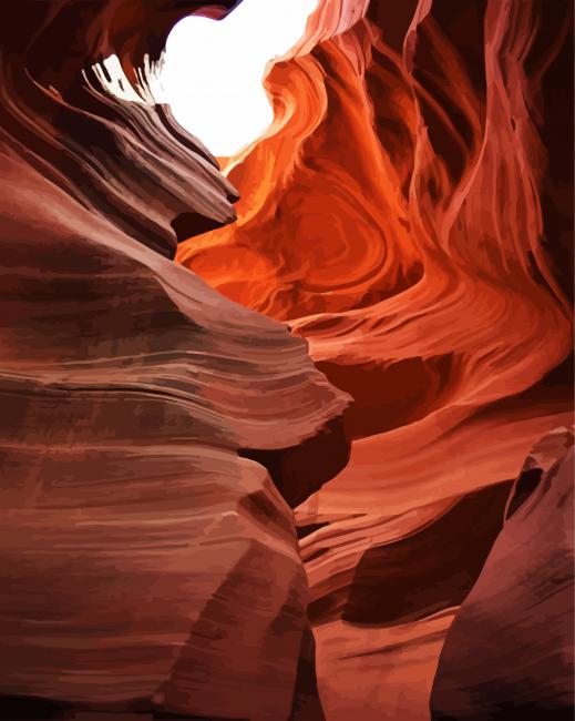 Antelope Canyon Cave Paint By Number