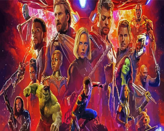 Avengers Infinity War Paint By Number