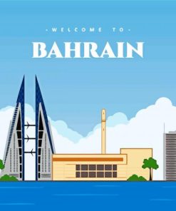 Bahrain Poster Paint By Number