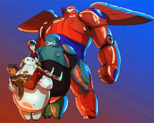 Baymax Big Hero 6 Animation Paint By Number