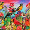 Aesthetic Birds And Blooms Paint By Numbe
