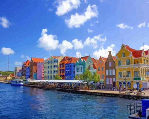 Caribbean Curacao Island Paint By Number