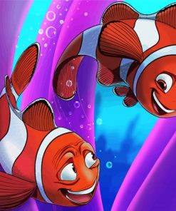 Cartoon Clownfish Paint By Number