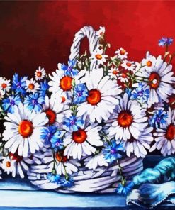 Chamomile Basket Paint By Number