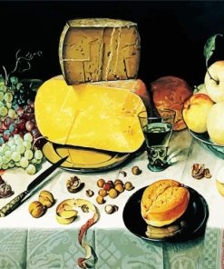 Cheese And Fruits Paint By Number