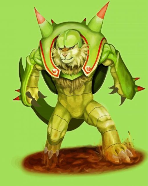Chesnaught Pokemon Anime Paint By Number