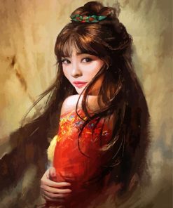 Chinese Girl Art Paint By Number