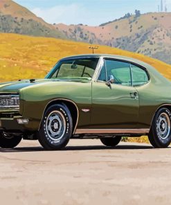 Classic Green Gto Car Paint By Number