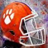 Clemson Tigers Football Helmet Paint By Number