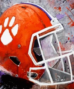 Clemson Tigers Football Helmet Paint By Number