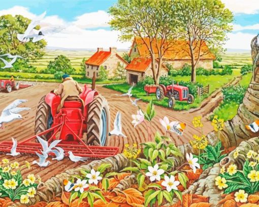 Countryside Life Paint By Number