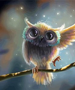 Cute Little Owl Paint By Number