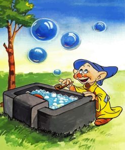 Dopey Blowing Bubbles Paint By Number