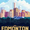 Edmonton City Poster Paint By Number