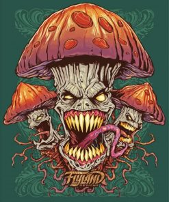 Evil Mushroom Paint By Number
