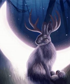Fantasy Moon Bunny Paint By Number