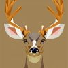 Geometrical Deer illustration Paint By Number