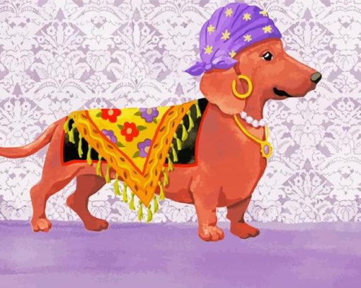 Gypsy Dachshunds Paint By Number