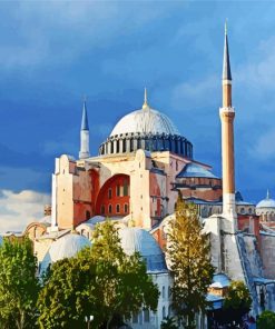 Hagia Sophia Mosque Turkey Paint By Numbe