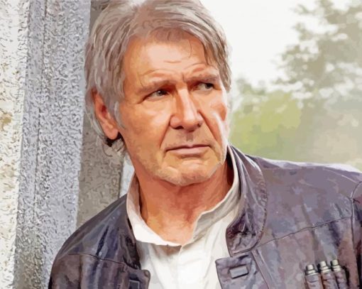 Old Harrison Ford Movie Character Paint By Number